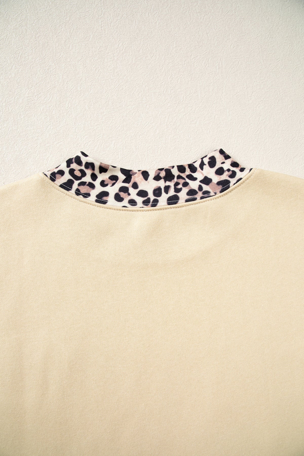 Polka Dot Trim High Neck Letter Graphic Baggy Sweatshirt/3 Color/Styles