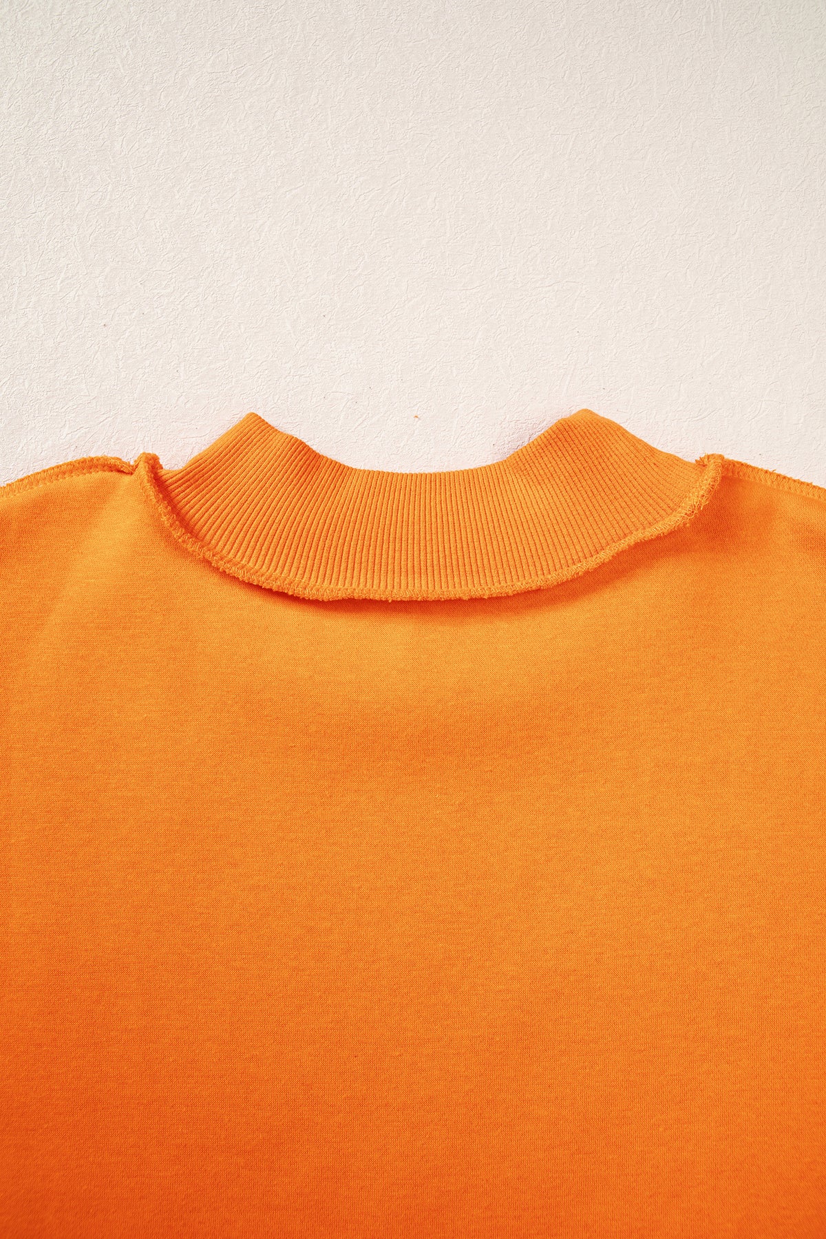 PRAY Polka Dot Embroidered Mock Neck Sweatshirt