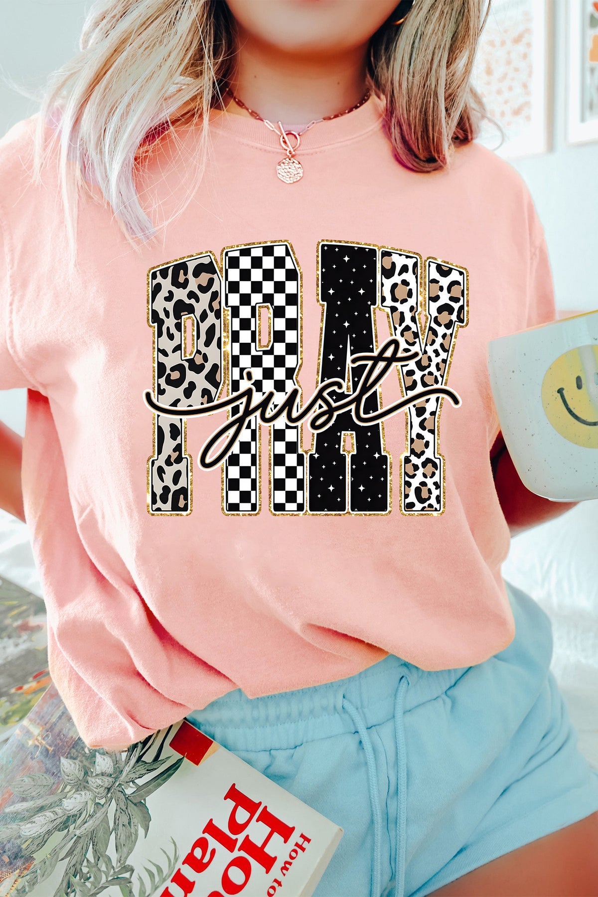 Just PRAY Graphic High Stretch Casual Tee