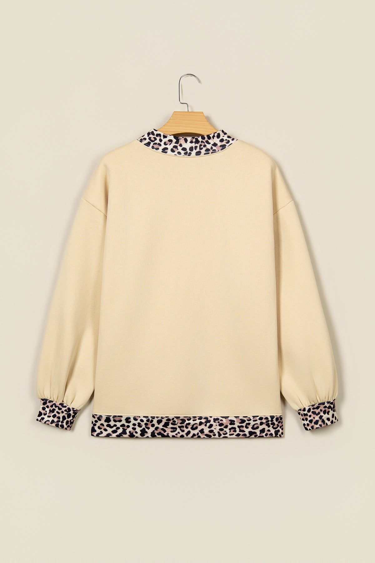 Polka Dot Trim High Neck Letter Graphic Baggy Sweatshirt/3 Color/Styles