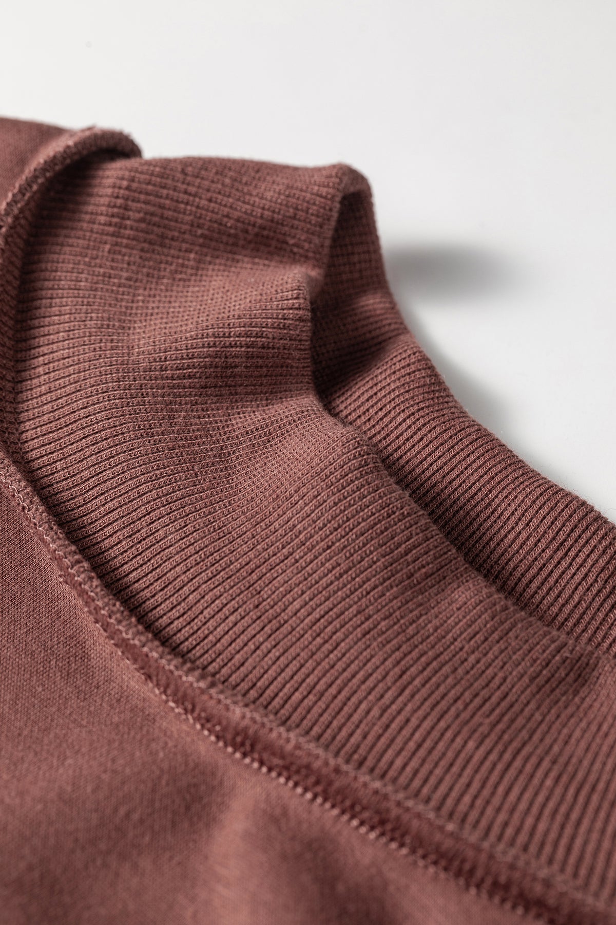 Oversize Drop Shoulder Reversible Mock Neck Sweatshirt/14 Color Options
